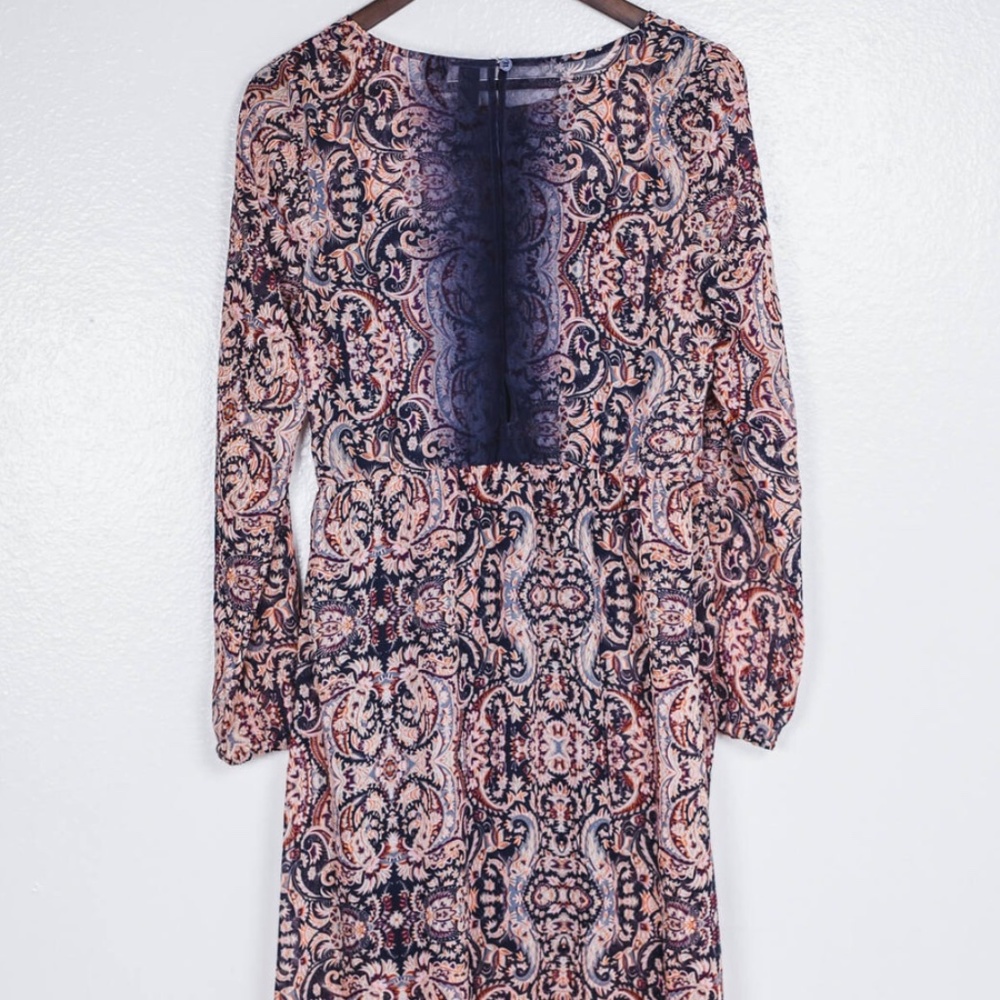 Vintage 80's long sleeve midi dress